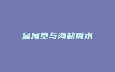 鼠尾草与海盐香水