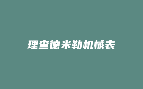 理查德米勒机械表