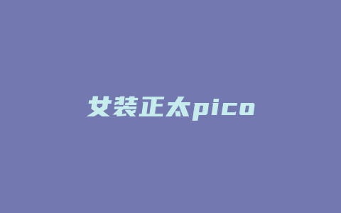女装正太pico
