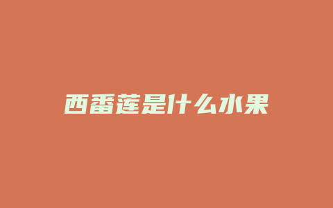 西番莲是什么水果