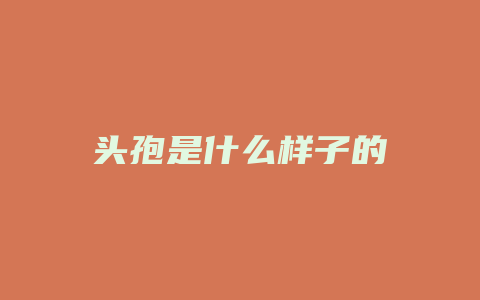 头孢是什么样子的